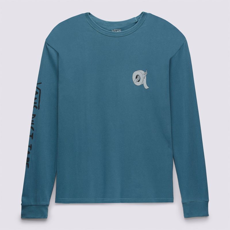 Polera-DTI-Logo-Ls-Tee-II-Vans-Teal