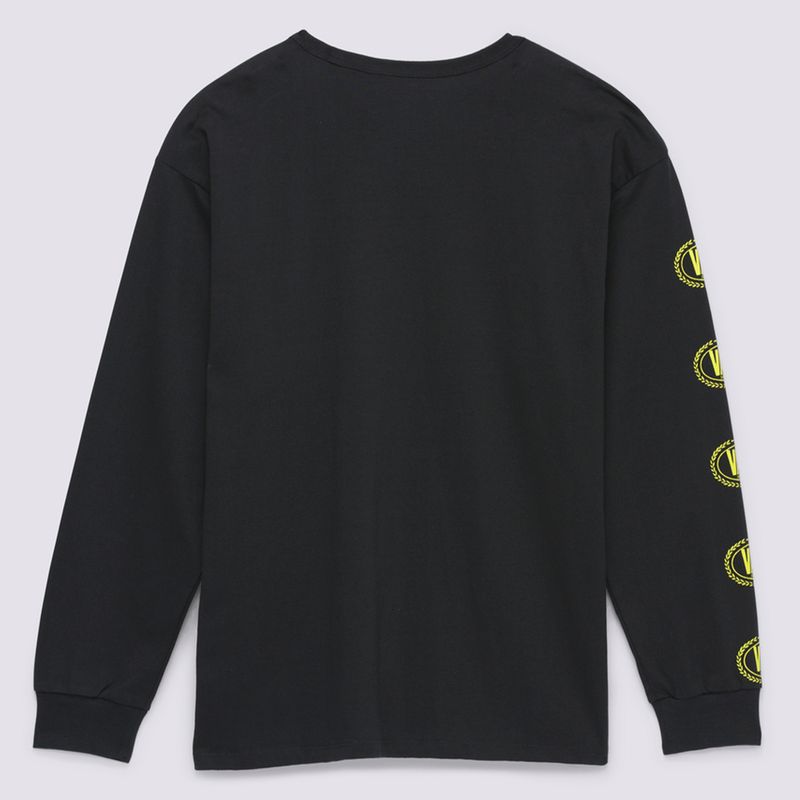 Polera-Off-The-Wall-Gradient-Logo-Loose-Ls-Tee-Black