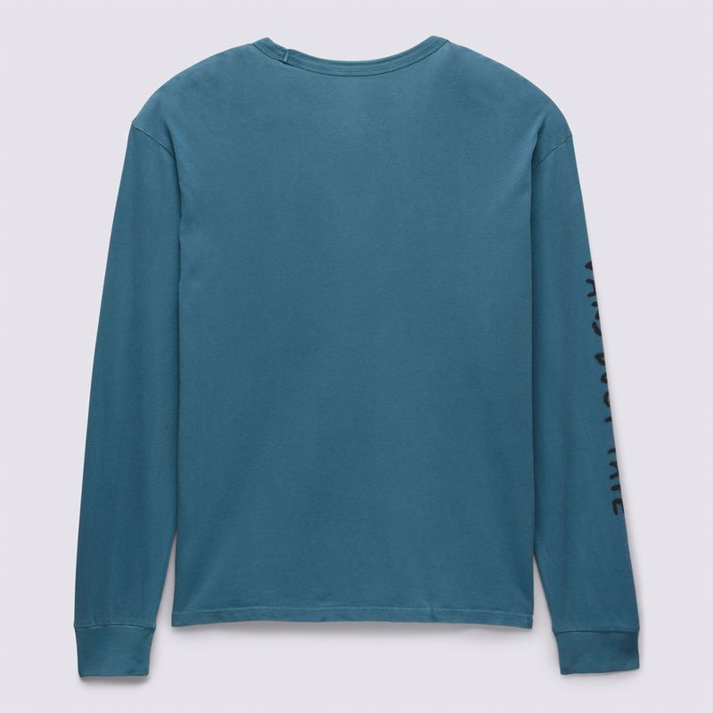Polera-DTI-Logo-Ls-Tee-II-Vans-Teal
