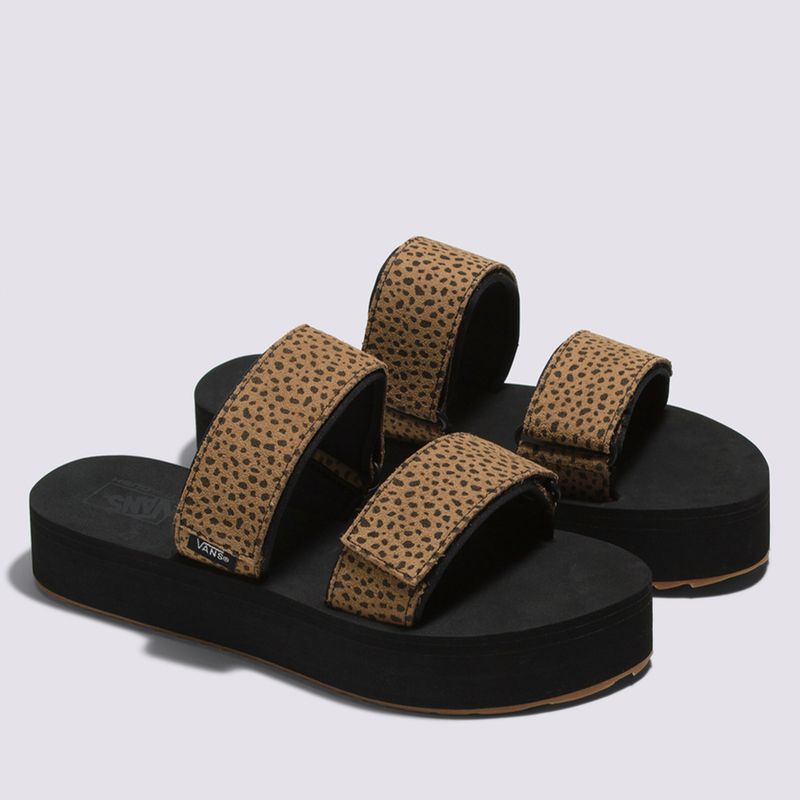 Sandalias Wm Cayucas Slide Mega Platform Animal Brown Black Vans Chile