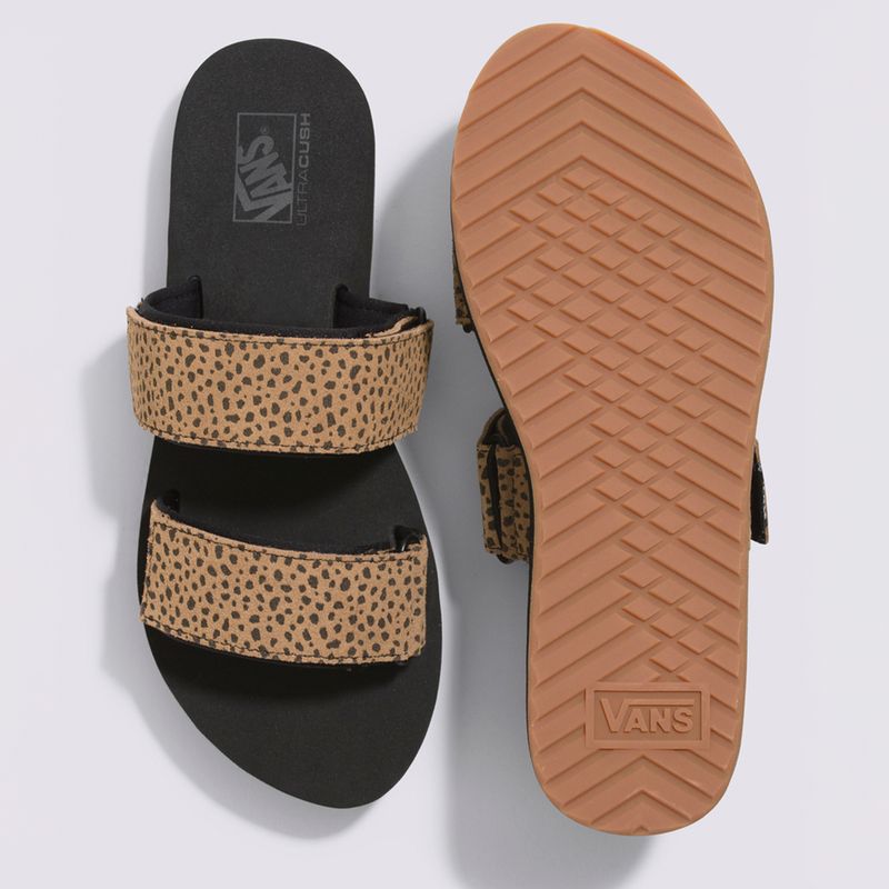 Sandalias Wm Cayucas Slide Mega Platform Animal Brown Black Vans Chile