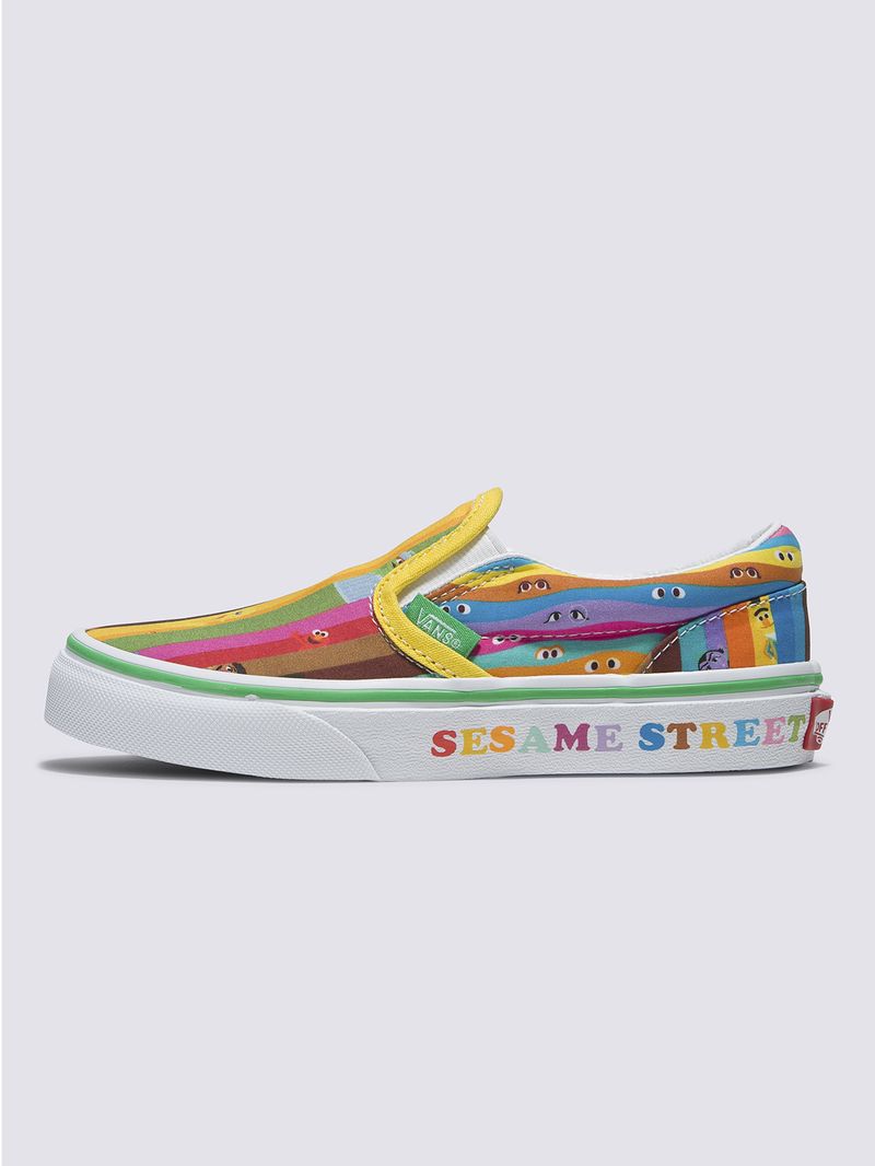 Zapatillas Vans X Sesame Street Uy Classic Slip-On (5-12 Años