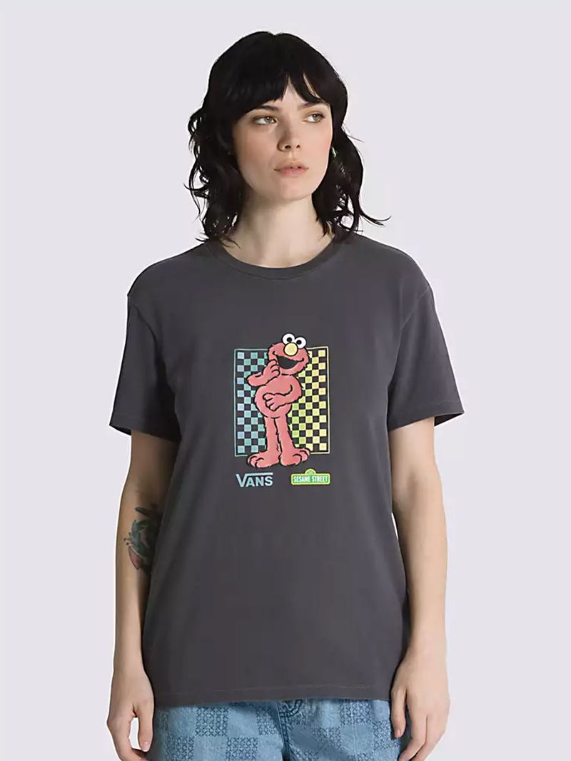 Polera Vans X Sesame Street Lizzie Ss Bff Ashpalt Vans Chile
