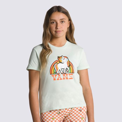 Polera Unicorn Rainbow Crew (8-14 Años) Clearly Aqua