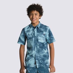 Camisa Viewside Woven SS (8-14 Años) Vans Teal