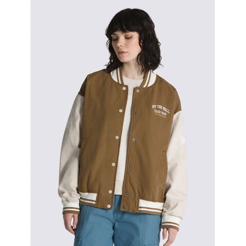 Chaqueta Music Lovers Club Bomber Sepia