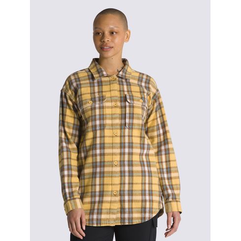 Blusa Manga Larga Mujer Amelia Flannel Top Multicolor Vans