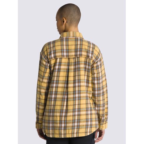 Blusa Manga Larga Mujer Amelia Flannel Top Multicolor Vans
