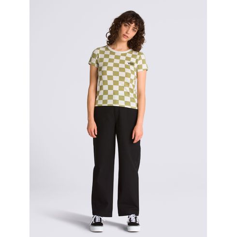 Polera Manga Corta Mujer Amstone Mini Oliva Vans