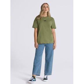 Polera Manga Corta Mujer Flying V Oversized  Verde Musgo Vans