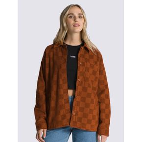 Chaqueta Mujer Dusk Downer Check Shacket Café Vans