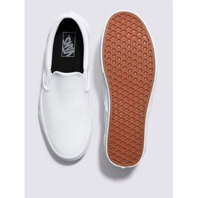 Zapatilla Cuero Unisex Classic Slip-On Blanco Vans