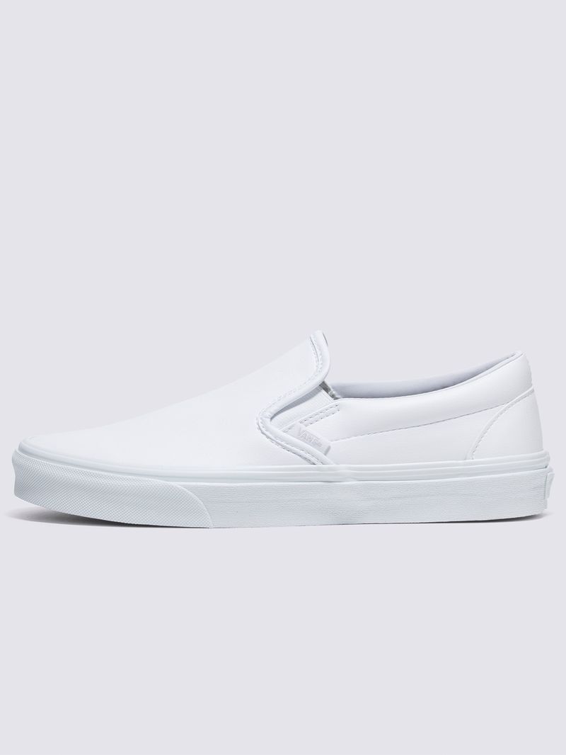 Zapatilla Cuero Unisex Classic Slip-On Blanco Vans-Vans Chile