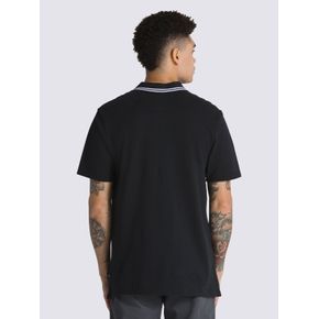 Polera Manga Corta Hombre Halecrest Polo Negro Vans