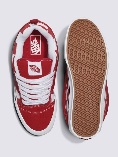 Vans rojas con caña hot sale