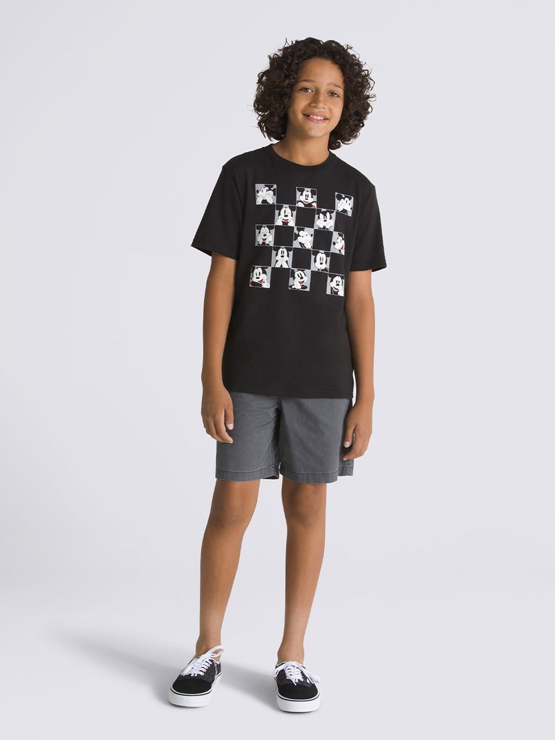 Polera-Manga-Corta-Niño-Snapshot-Negro-Vans-X-Disney