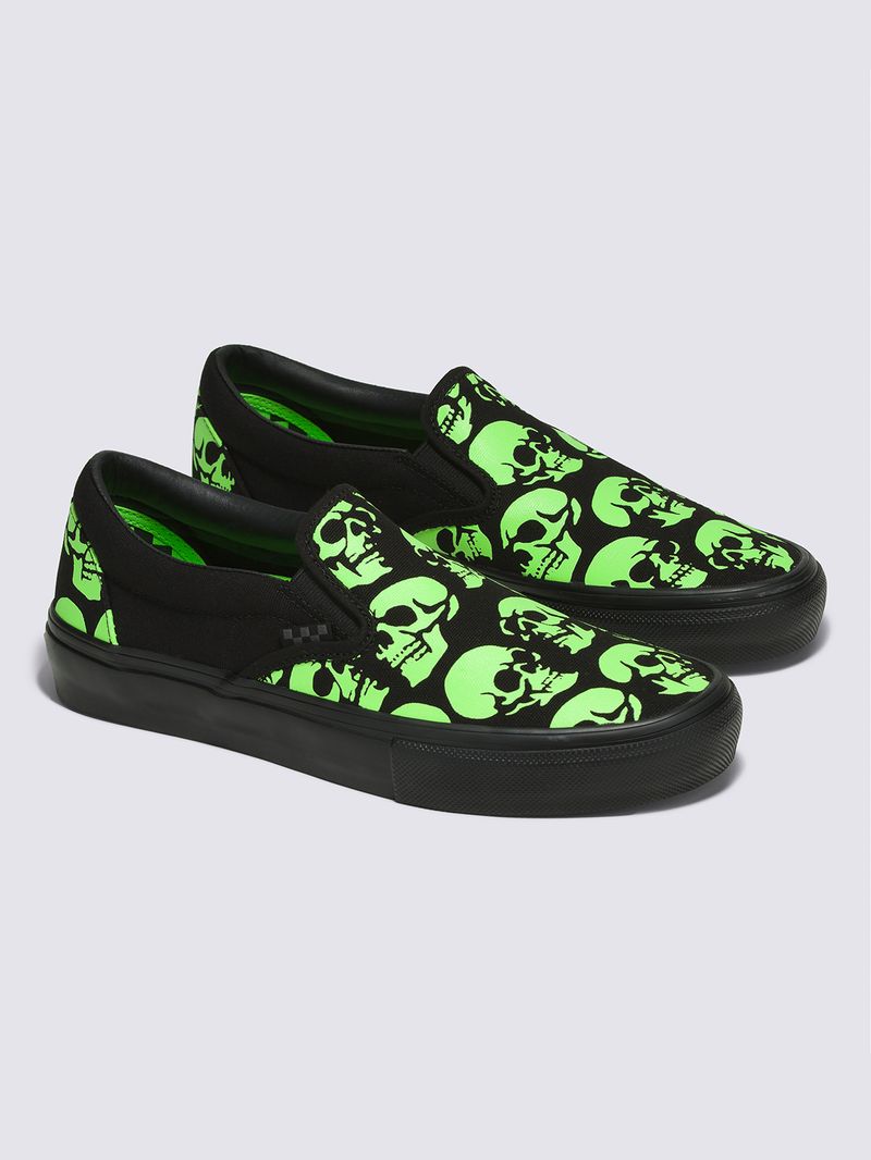 Vans slip on hombre on sale verdes