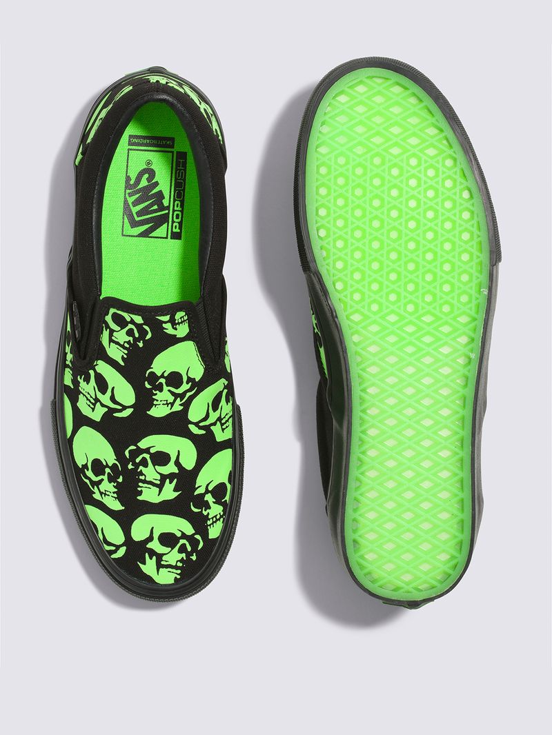 Vans slip on hombre on sale verdes