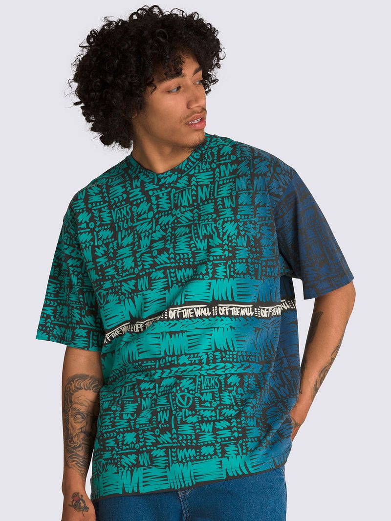 Polera-Manga-Corta-Hombre-Rowan-Zorilla-Azul-Vans