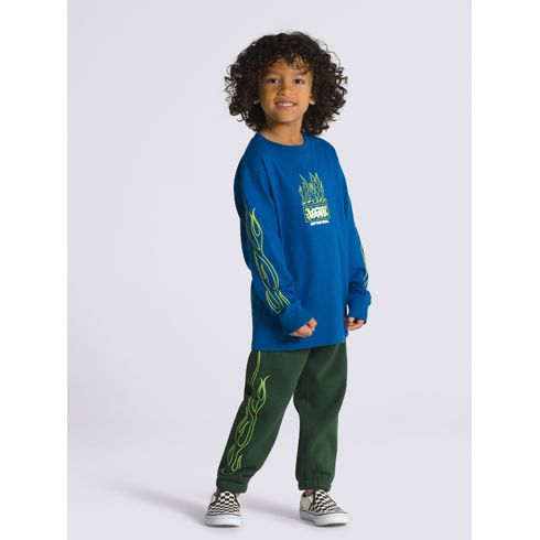 Polera Neon Flames LS (2-7 Años) True Blue