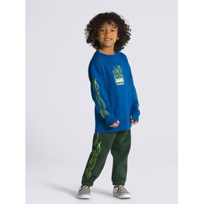 Polera Neon Flames LS (2-7 Años) True Blue