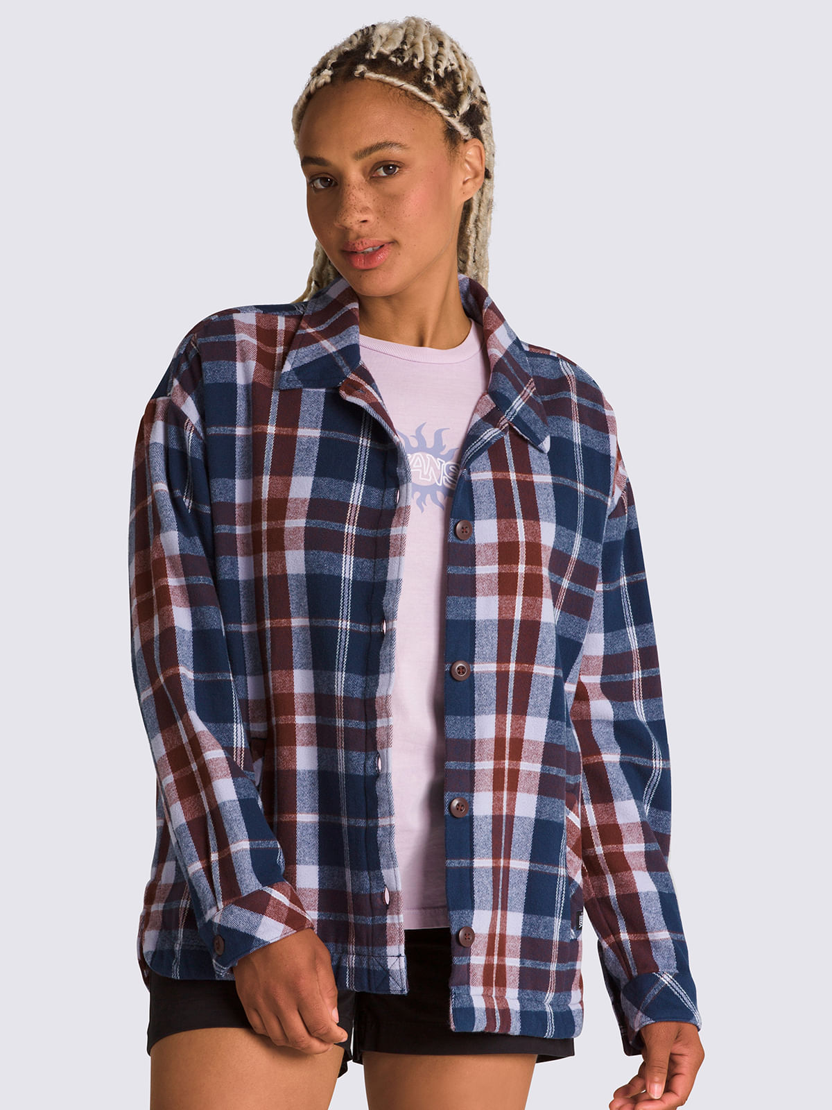 Vans Camisa Manga Larga Mujer Eliza II Azul Vans Ofertitas