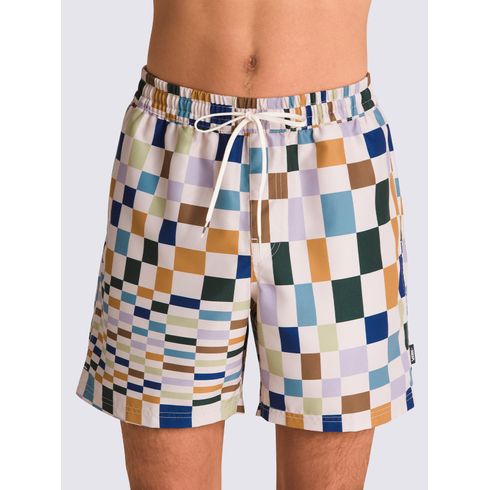 Traje De Baño Hombre Primary Print Elastic blanco Vans
