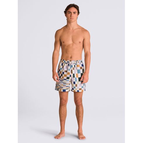 Traje De Baño Hombre Primary Print Elastic blanco Vans
