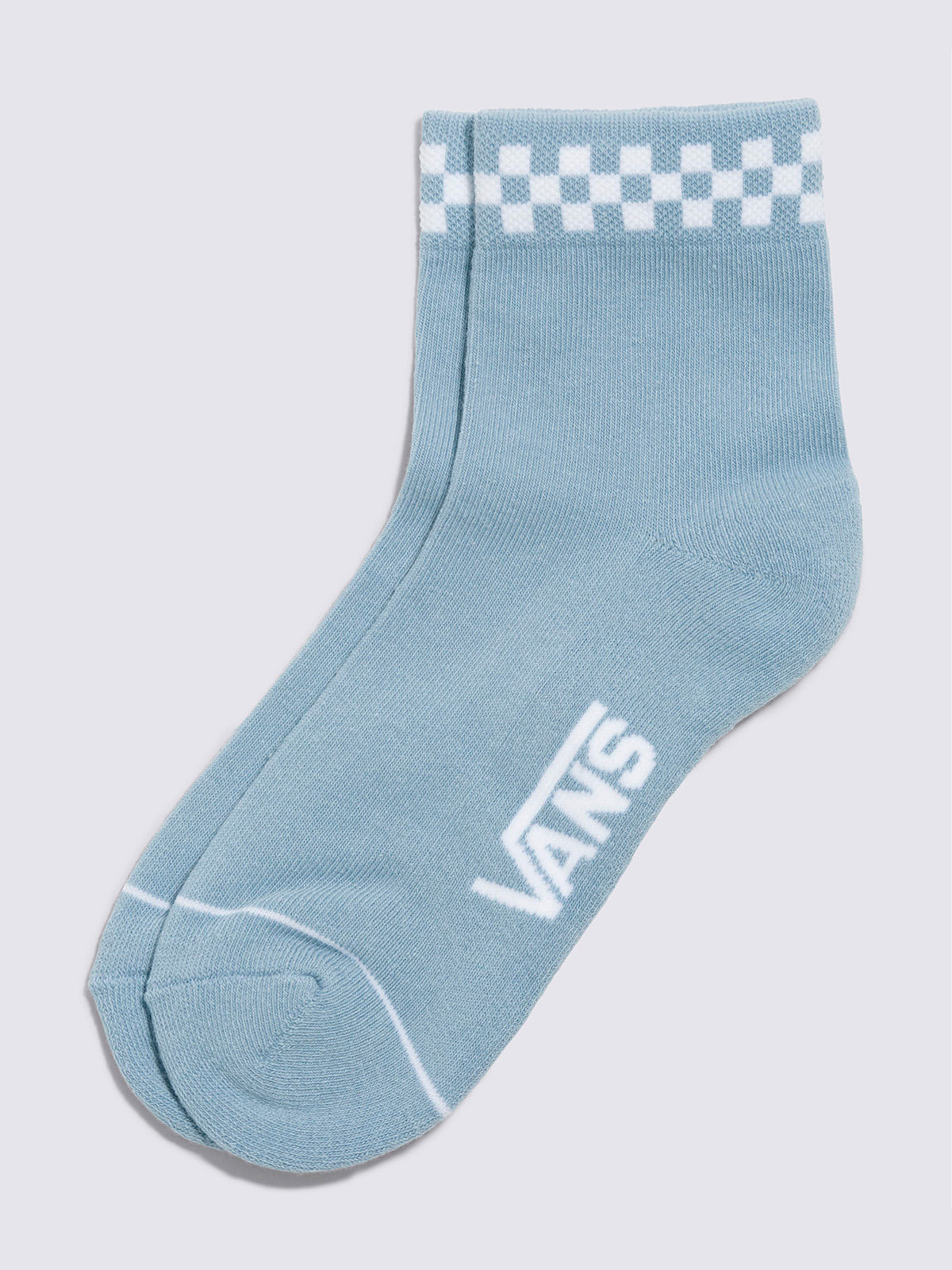 Vans Calcetines Mujer Peek A Check Crew Azul Cielo Vans Ofertitas