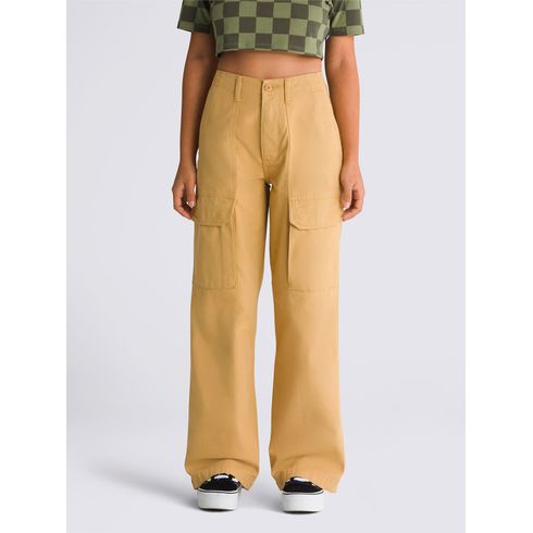 Pantalón Mujer Arroyo Wide Leg Cargo  Beige Vans