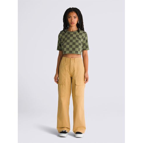 Pantalón Mujer Arroyo Wide Leg Cargo  Beige Vans
