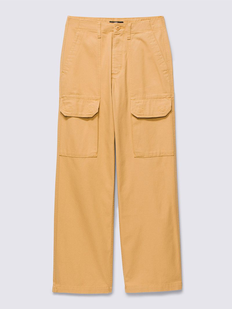 Pantalon-Mujer-Arroyo-Wide-Leg-Cargo--Beige-Vans