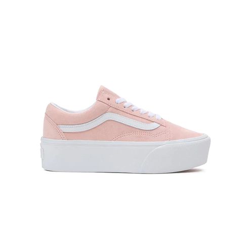 Zapatilla Urbana Mujer Old Skool Stackform Rosa Claro Vans