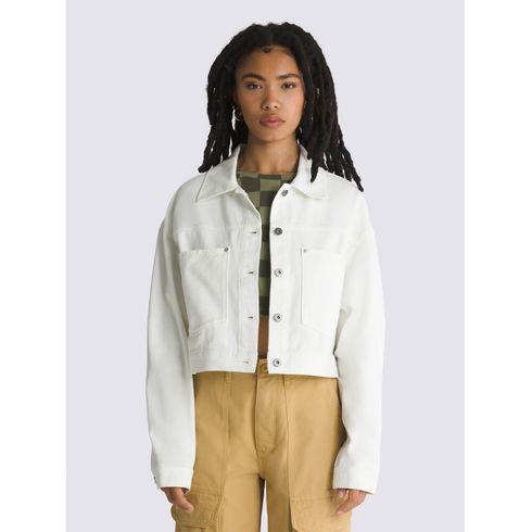 Chaqueta Mujer Raynes Crop Trucker Blanco Vans