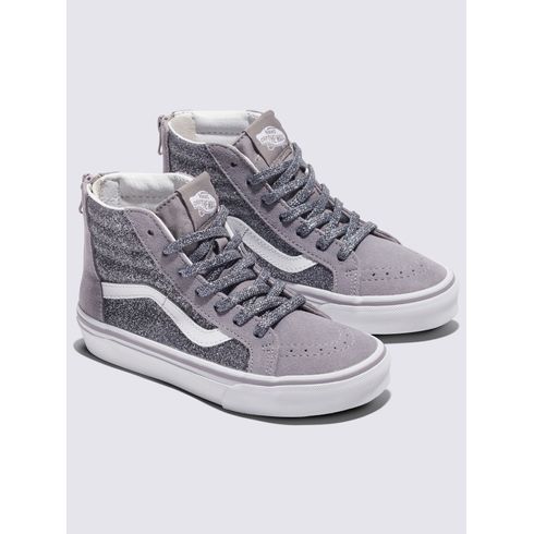 Zapatilla Con Caña Casual Nino Sk8-Hi Zip Gris Vans