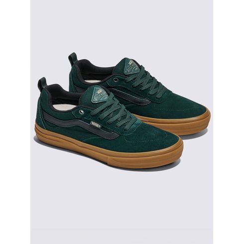 Zapatilla Casual Hombre Skate Kyle Walker Verde Oscuro Vans