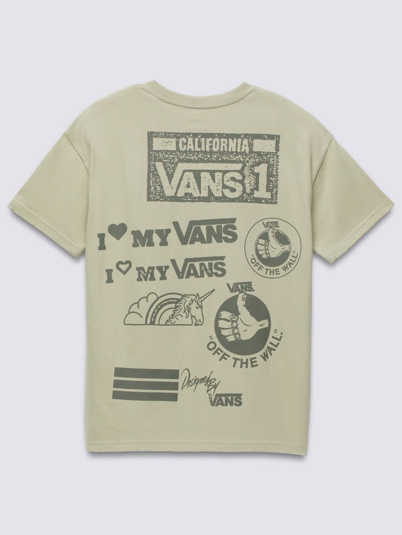 Polera-Manga-Corta-Mujer-Mixed-Messages-Overs-Verde-Oscuro-Vans