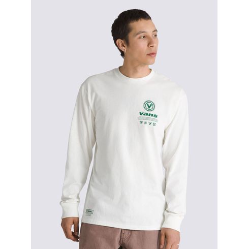 Polera Manga Larga Hombre Spanning 66 Ls Blanco Vans