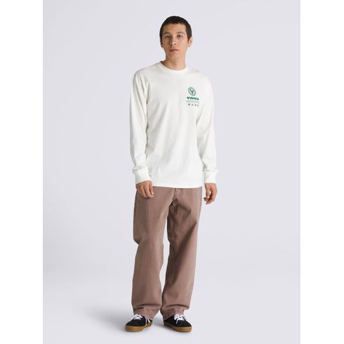 Polera Manga Larga Hombre Spanning 66 Ls Blanco Vans