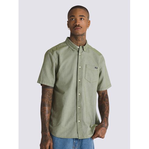 Camisa Manga Corta Hombre Mn Houser Ss Oliva Vans