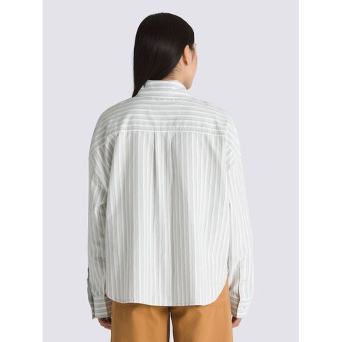 Camisa Manga Larga Mujer Antica Boxy Ls Shirt Agua Vans