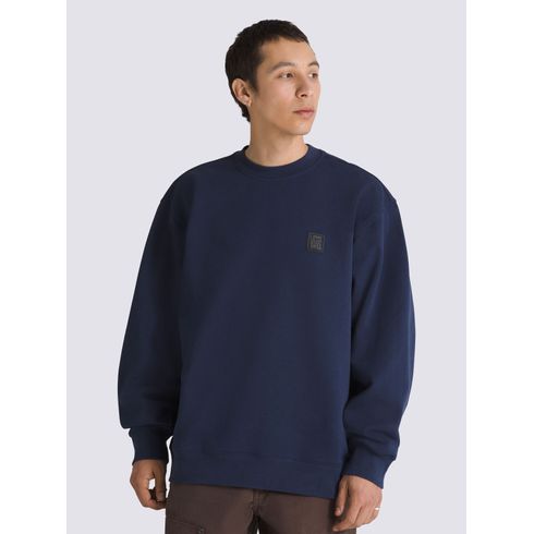 Poleron Hombre Skate Ave Crew Neck Azul Oscuro Vans