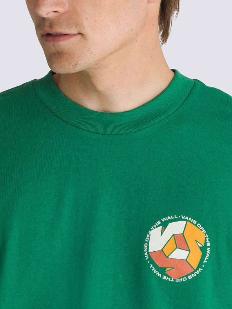 Polera-Manga-Corta-Hombre-Cycle-V-Ss-Verde-Oscuro-Vans
