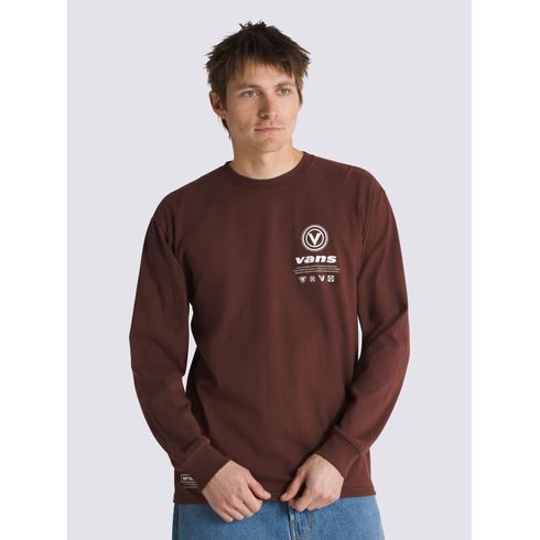 Polera Manga Larga Hombre Spanning 66 Ls Chocolate Vans