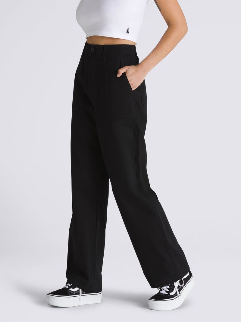 Pantalon Mujer Union Relaxed Carpen Negro Vans