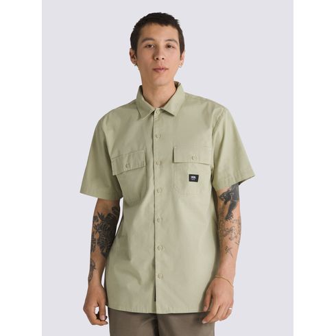 Camisa Manga Corta Hombre Smith Ii Ss Woven Verde Oscuro Vans