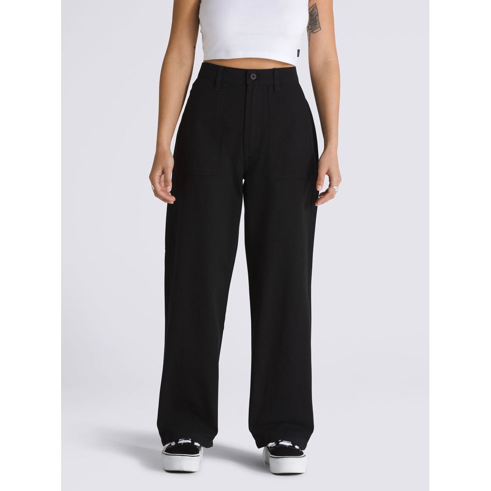 Pantalones vans mujer negro online