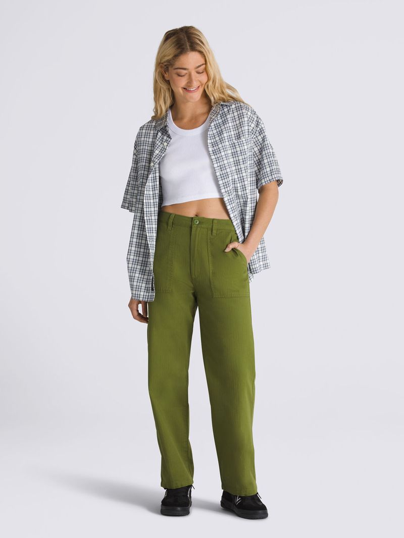Pantalon-Mujer-Union-Relaxed-Carpen-Oliva-Vans