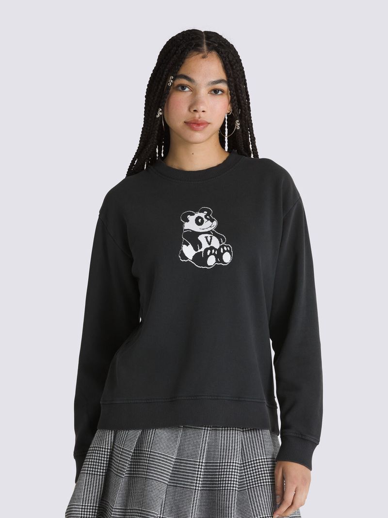 Poleron-Mujer-Pandamonium-Bff-Crew-Negro-Vans