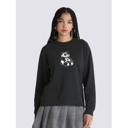 Poleron Mujer Pandamonium Bff Crew Negro Vans